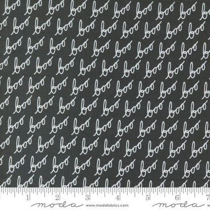 Moda Fabric Moda Hey Boo Text Midnight 5212-16  - The Sewing Studio