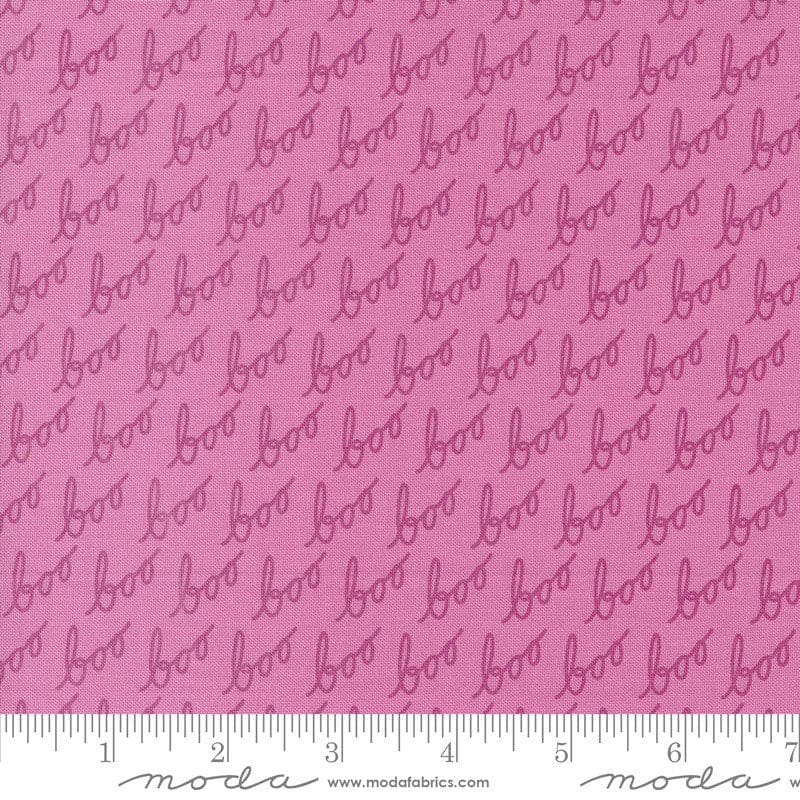 Moda Fabric Moda Hey Boo Text Purple Haze 5212-15  - The Sewing Studio