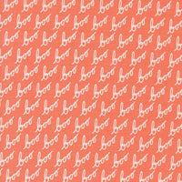 Moda Fabric Moda Hey Boo Text Soft Pumpkin 5212-12  - The Sewing Studio