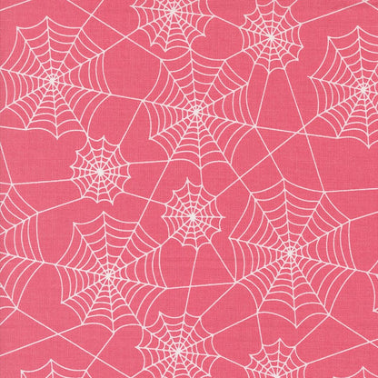 Moda Fabric Moda Hey Boo Webs Love Pink 5213-14  - The Sewing Studio