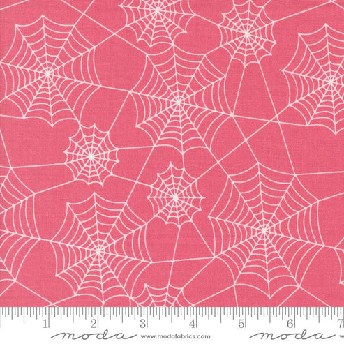 Moda Fabric Moda Hey Boo Webs Love Pink 5213-14  - The Sewing Studio