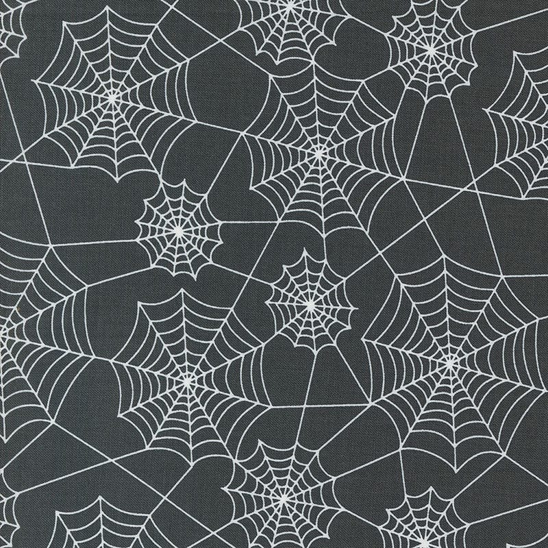 Moda Fabric Moda Hey Boo Webs Midnight 5213-16  - The Sewing Studio