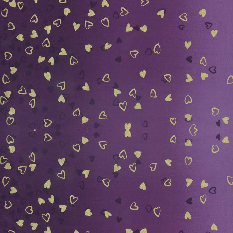 Moda Fabric Moda I Heart Ombre Metallic Aubergine 10875-224M  - The Sewing Studio