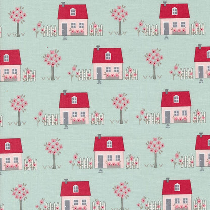 Moda Fabric Moda My Summer House Aqua 3040-14  - The Sewing Studio