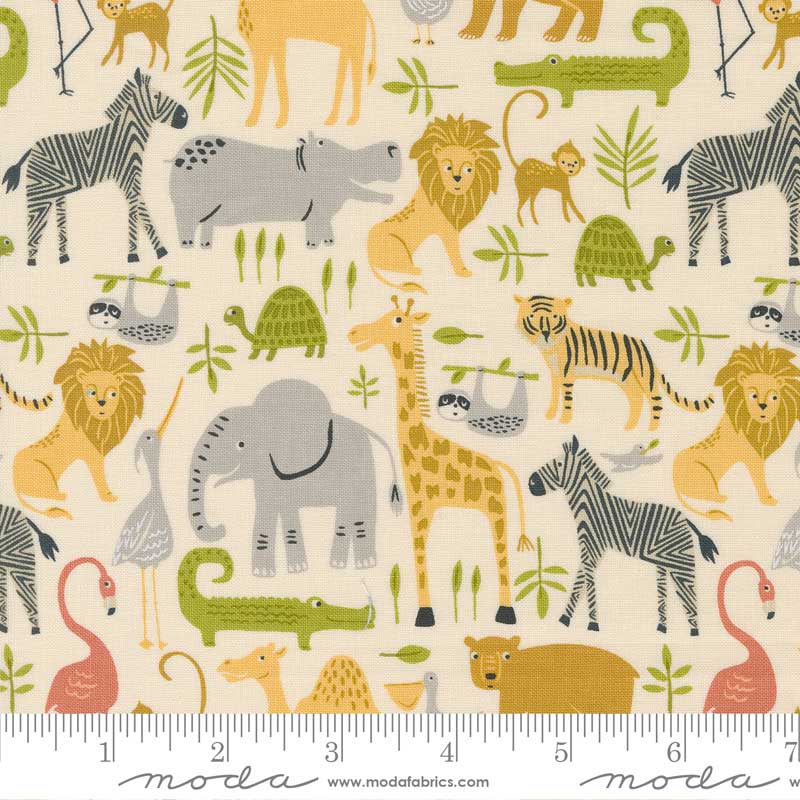 Moda Fabric Moda Noahs Ark Animal Parade Cloud 20870-11  - The Sewing Studio