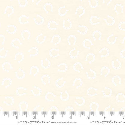 Moda Fabric Moda Ponderosa Lucky Horseshoe Natural White 20866-31  - The Sewing Studio