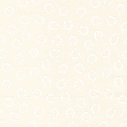 Moda Fabric Moda Ponderosa Lucky Horseshoe Natural White 20866-31  - The Sewing Studio