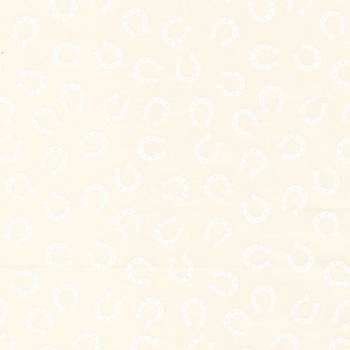 Moda Fabric Moda Ponderosa Lucky Horseshoe Natural White 20866-31  - The Sewing Studio