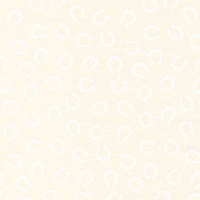 Moda Fabric Moda Ponderosa Lucky Horseshoe Natural White 20866-31  - The Sewing Studio