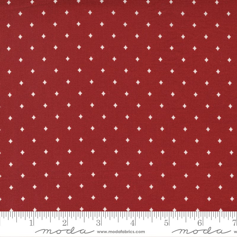 Moda Fabric Moda Red And White Gatherings  - The Sewing Studio