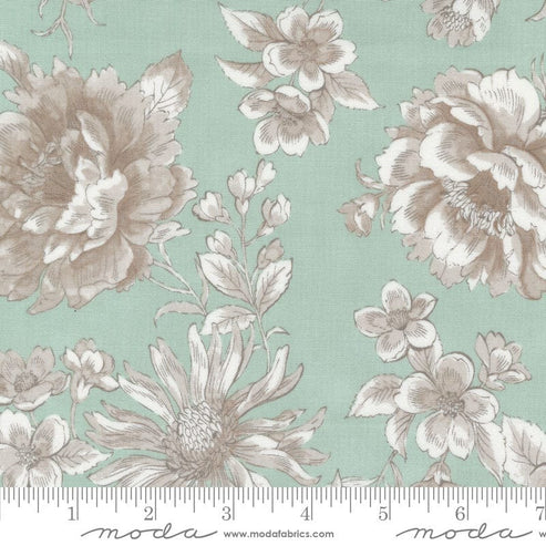 Moda Fabric Moda Sandalwood Camellia Eucalyptus 44381-13  - The Sewing Studio