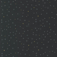 Moda Fabric Moda Shimmer Metallic Snowing Dots Ebony 1846-15M