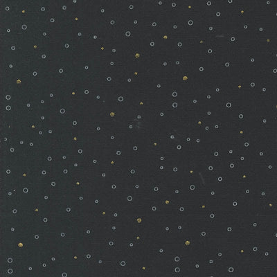 Moda Shimmer Metallic Snowing Dots Ebony 1846-15M