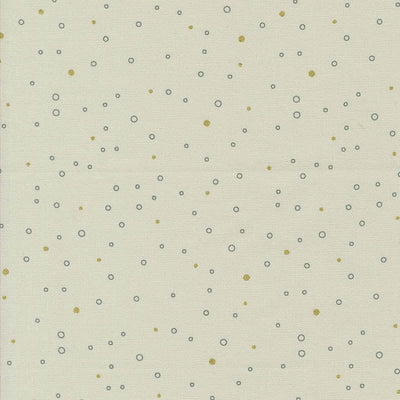 Moda Shimmer Metallic Snowing Dots Ecru 1846-12M