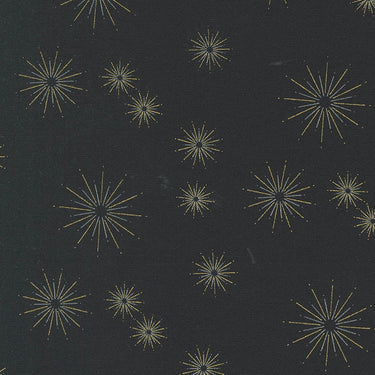 Moda Fabric Moda Shimmer Metallic Stars Ebony 1844-15M