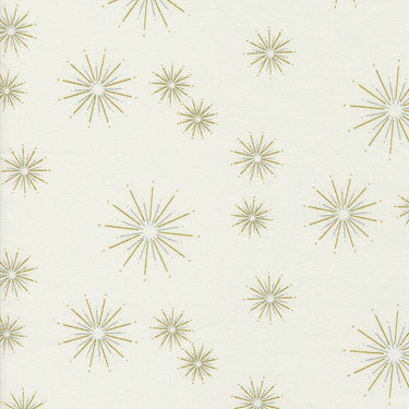 Moda Fabric Moda Shimmer Metallic Stars Ivory 1844-11M