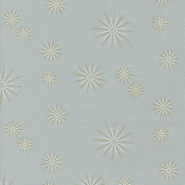 Moda Fabric Moda Shimmer Metallic Stars Silver 1844-13M