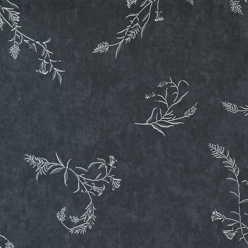 Moda Fabric Moda Silhouettes Trailing Vines Midnight 6931-15  - The Sewing Studio