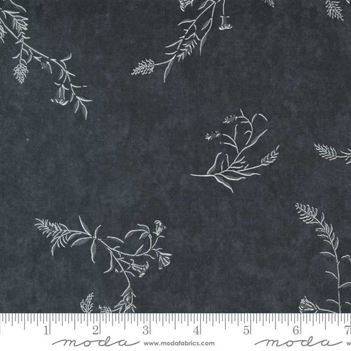 Moda Fabric Moda Silhouettes Trailing Vines Midnight 6931-15  - The Sewing Studio