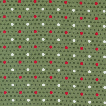 Moda Fabric Moda Starberry Polka Dots Green 29186-13