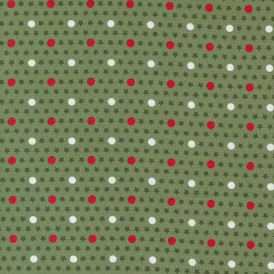 Moda Fabric Moda Starberry Polka Dots Green 29186-13