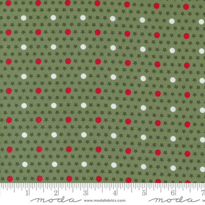 Moda Fabric Moda Starberry Polka Dots Green 29186-13