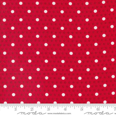 Moda Fabric Moda Starberry Polka Dots Red 29186-22