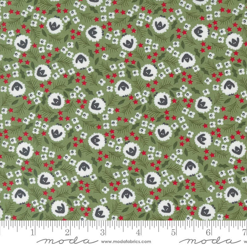 Moda Fabric Moda Starberry Sheep Green 29183-13