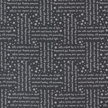 Moda Fabric Moda Starberry Song Text Charcoal 29184-24