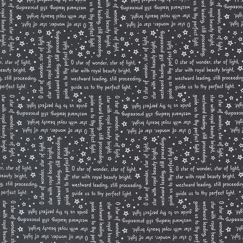 Moda Fabric Moda Starberry Song Text Charcoal 29184-24