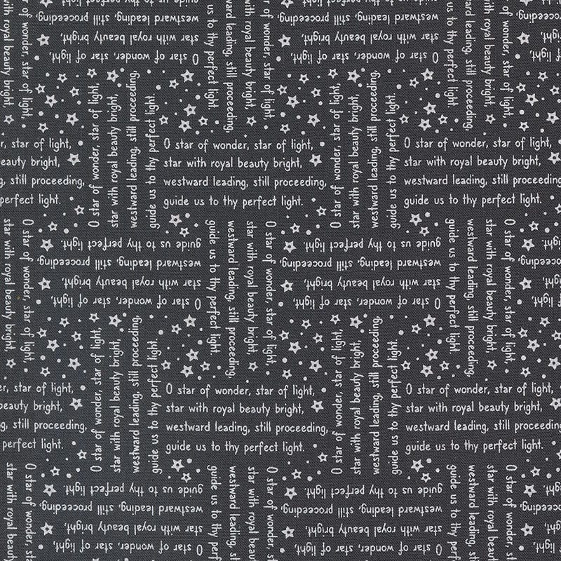 Moda Fabric Moda Starberry Song Text Charcoal 29184-24