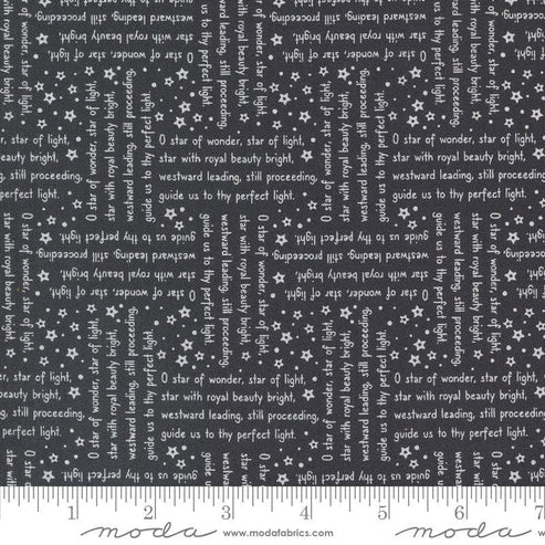 Moda Fabric Moda Starberry Song Text Charcoal 29184-24