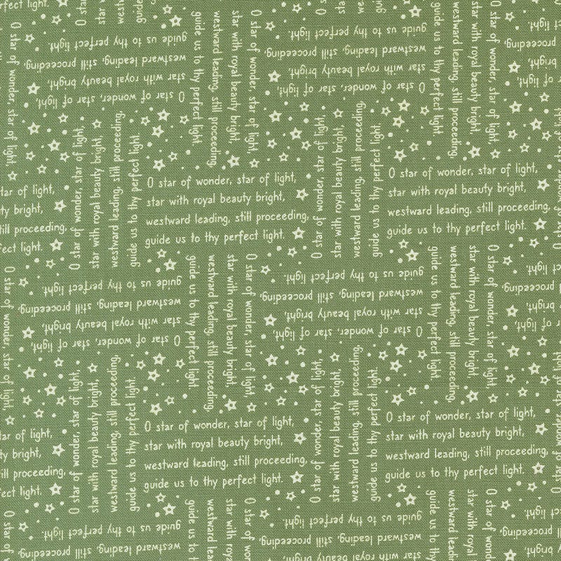 Moda Fabric Moda Starberry Song Text Green 29184-23