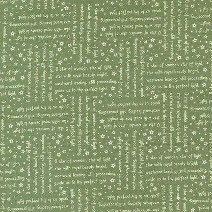 Moda Fabric Moda Starberry Song Text Green 29184-23