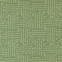 Moda Fabric Moda Starberry Song Text Green 29184-23