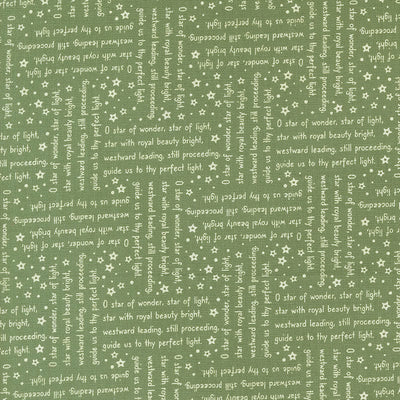 Moda Fabric Moda Starberry Song Text Green 29184-23