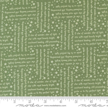 Moda Fabric Moda Starberry Song Text Green 29184-23