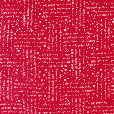 Moda Fabric Moda Starberry Song Text Red 29184-22