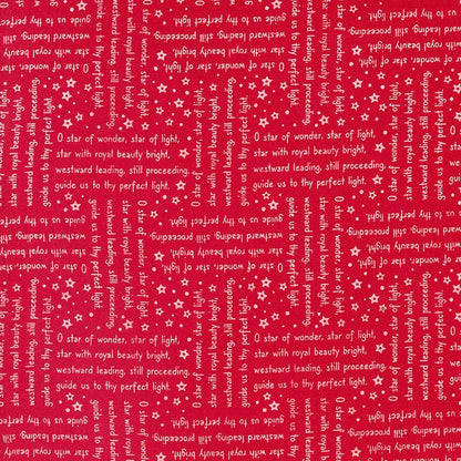 Moda Fabric Moda Starberry Song Text Red 29184-22