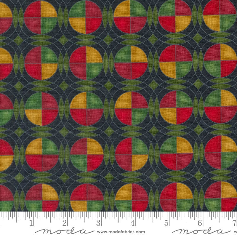 Moda Fabric Moda Twelve Days Eclipse Stained Glass Onyx 6953-19  - The Sewing Studio