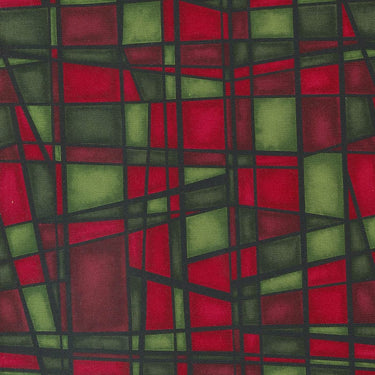 Moda Fabric Moda Twelve Days Stained Glass Ruby Emerald 6952-13