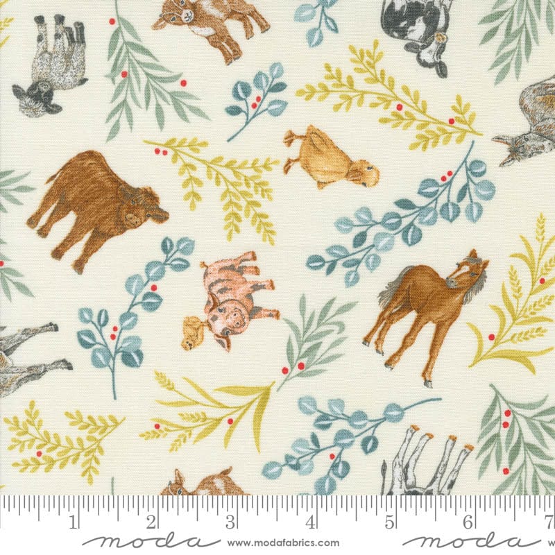 Moda Fabric Moda Willows Farm Animals Cloud 56101-11  - The Sewing Studio