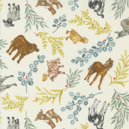 Moda Fabric Moda Willows Farm Animals Cloud 56101-11  - The Sewing Studio