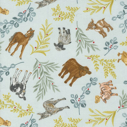 Moda Fabric Moda Willows Farm Animals Sky 56101-16  - The Sewing Studio