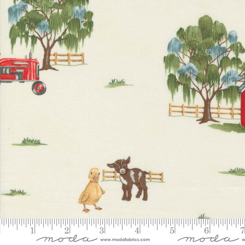 Moda Fabric Moda Willows Farm Landscape Cloud 56100-11  - The Sewing Studio