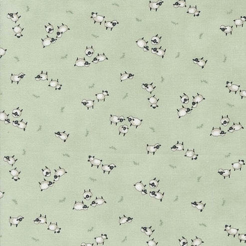 Moda Fabric Moda Willows Farm Sheep In The Pasture Willow 56105-18  - The Sewing Studio