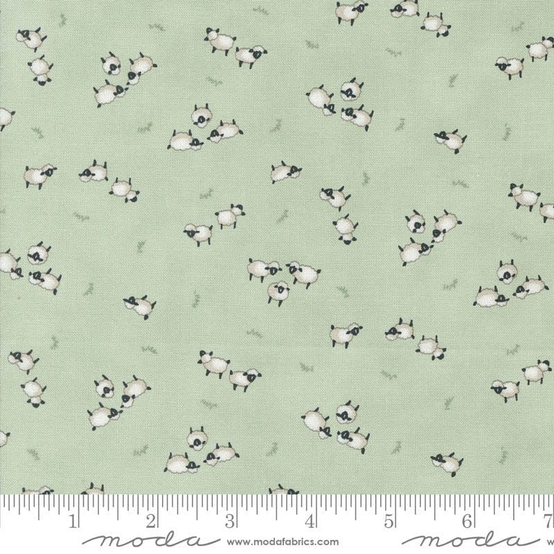 Moda Fabric Moda Willows Farm Sheep In The Pasture Willow 56105-18  - The Sewing Studio