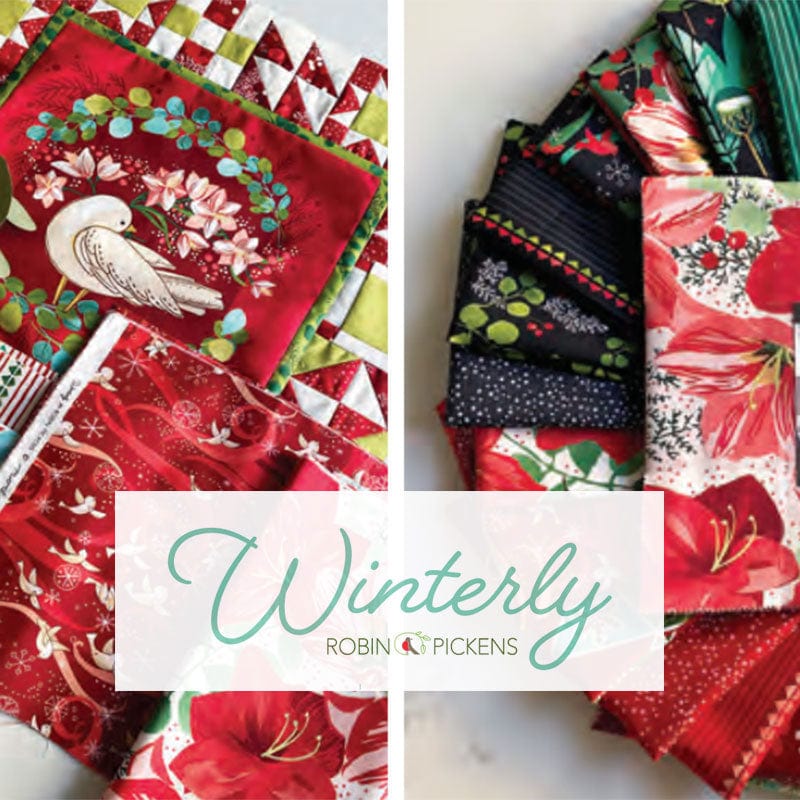 Moda Fabric Moda Winterly Greenery And Berries Cream 48764-11