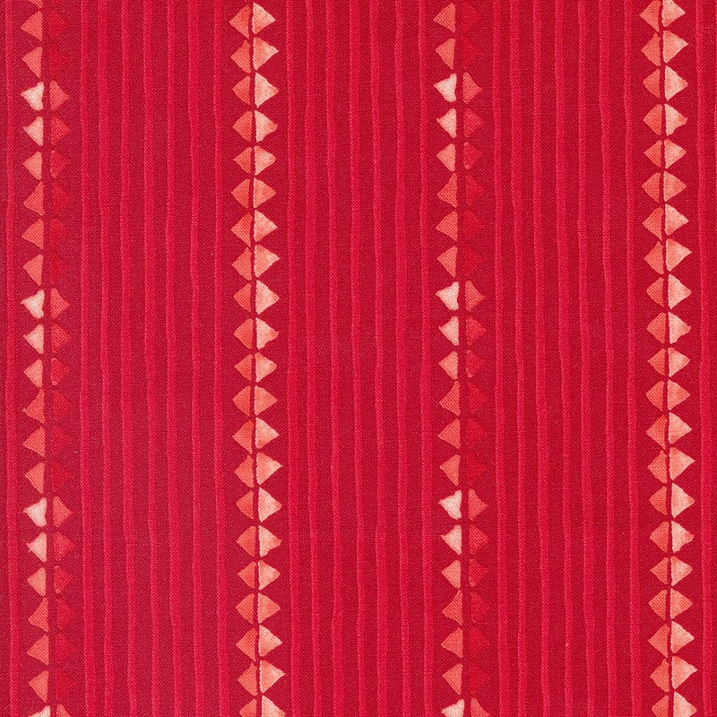 Moda Fabric Moda Winterly Ribbon Stripes Crimson 48763-15  - The Sewing Studio