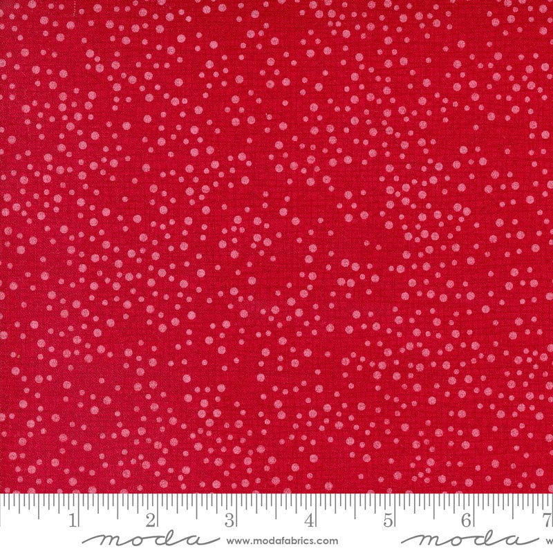 Moda Fabric Moda Winterly Thatched Dotty Crimson 48715-43